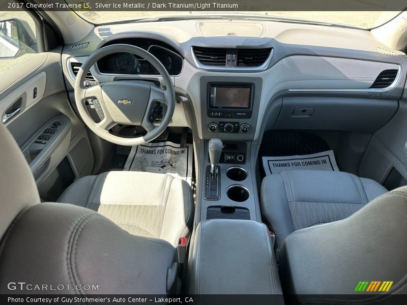 Silver Ice Metallic / Dark Titanium/Light Titanium 2017 Chevrolet Traverse LS