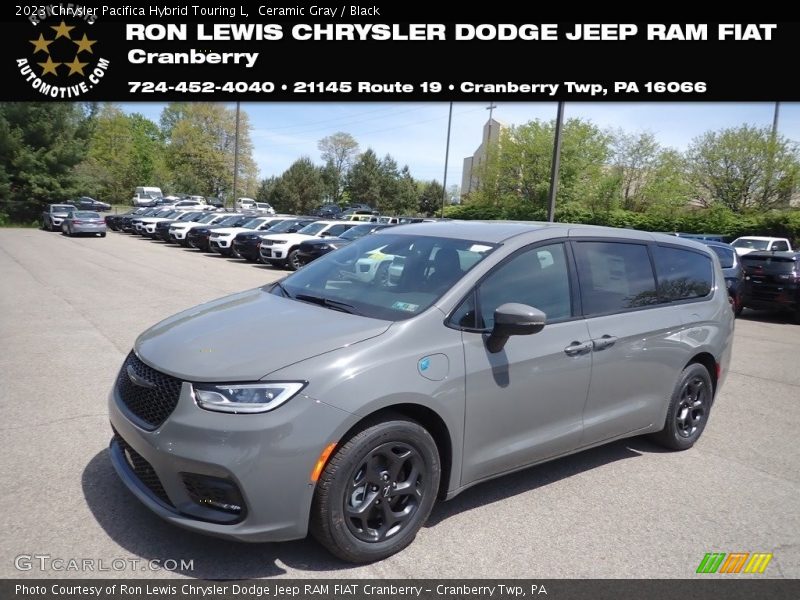 Ceramic Gray / Black 2023 Chrysler Pacifica Hybrid Touring L