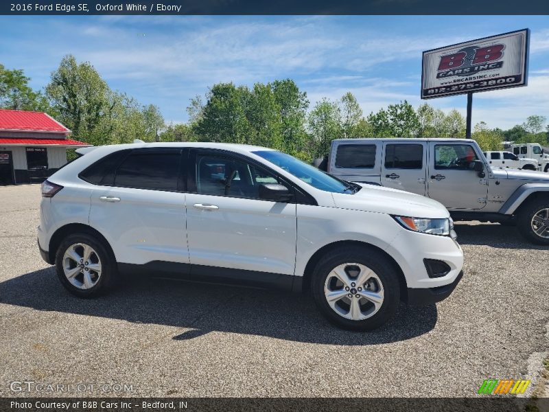 Oxford White / Ebony 2016 Ford Edge SE