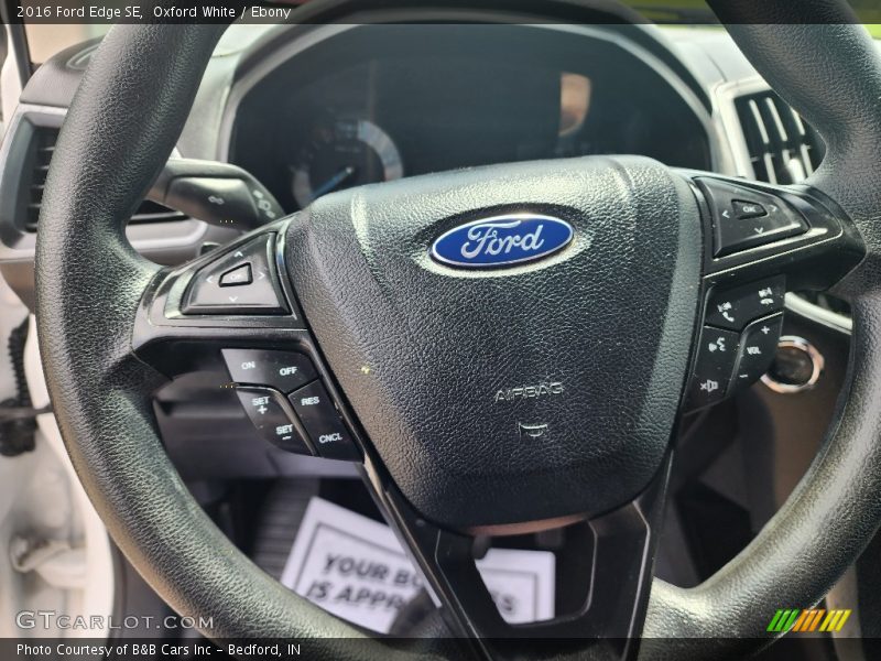 Oxford White / Ebony 2016 Ford Edge SE