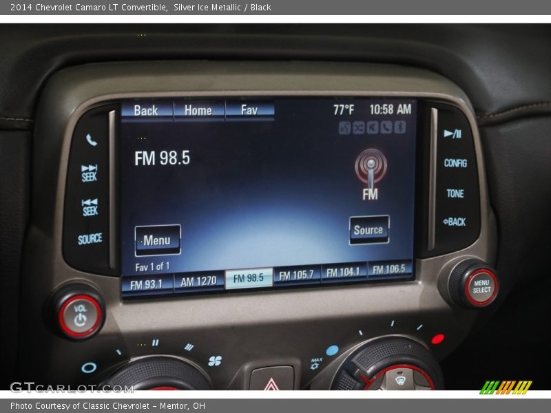 Silver Ice Metallic / Black 2014 Chevrolet Camaro LT Convertible