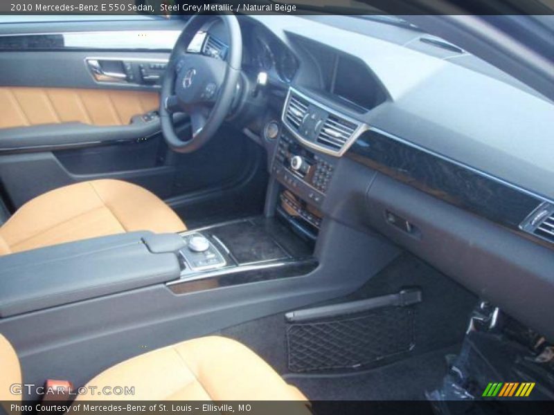 Steel Grey Metallic / Natural Beige 2010 Mercedes-Benz E 550 Sedan