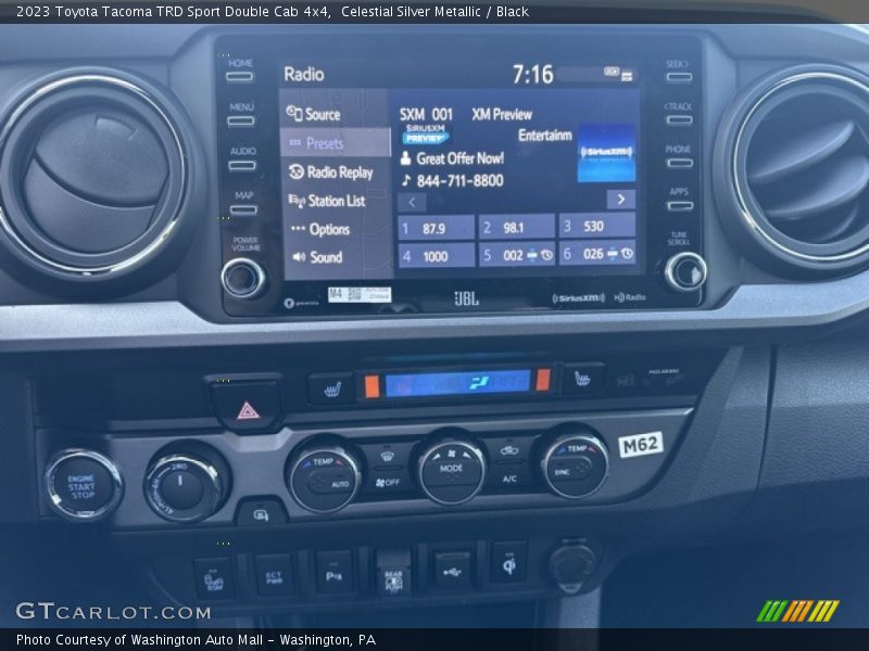 Celestial Silver Metallic / Black 2023 Toyota Tacoma TRD Sport Double Cab 4x4