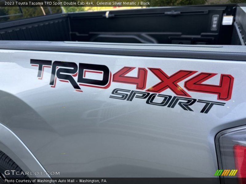 Celestial Silver Metallic / Black 2023 Toyota Tacoma TRD Sport Double Cab 4x4