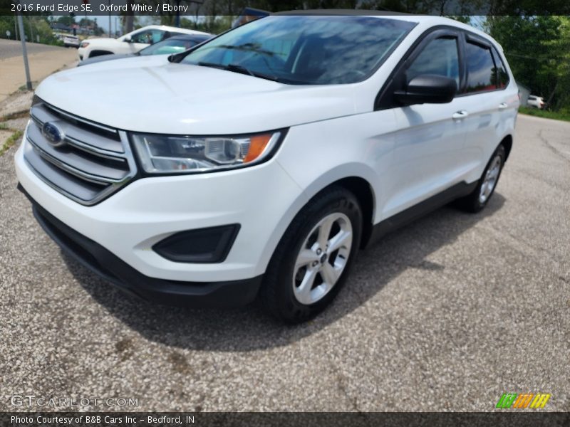 Oxford White / Ebony 2016 Ford Edge SE