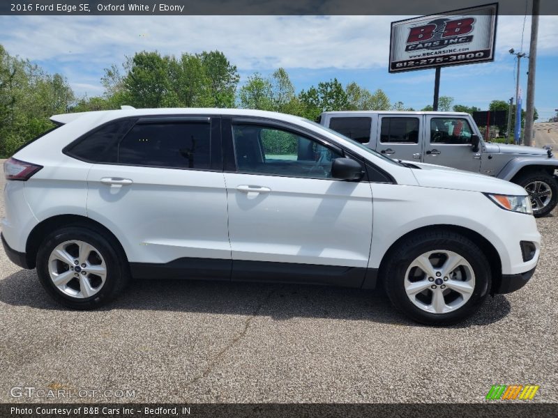 Oxford White / Ebony 2016 Ford Edge SE