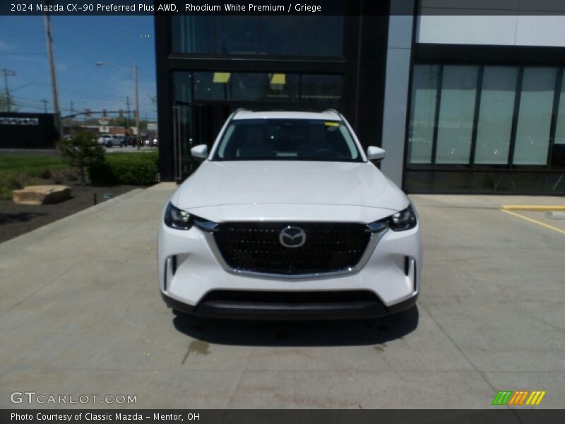 Rhodium White Premium / Griege 2024 Mazda CX-90 Preferred Plus AWD