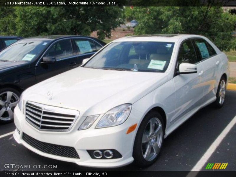 Arctic White / Almond Beige 2010 Mercedes-Benz E 350 Sedan
