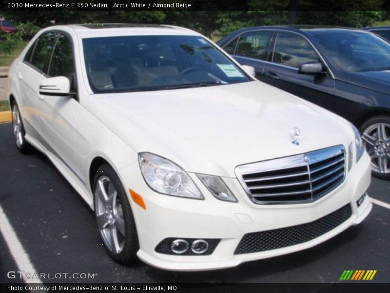 Arctic White / Almond Beige 2010 Mercedes-Benz E 350 Sedan