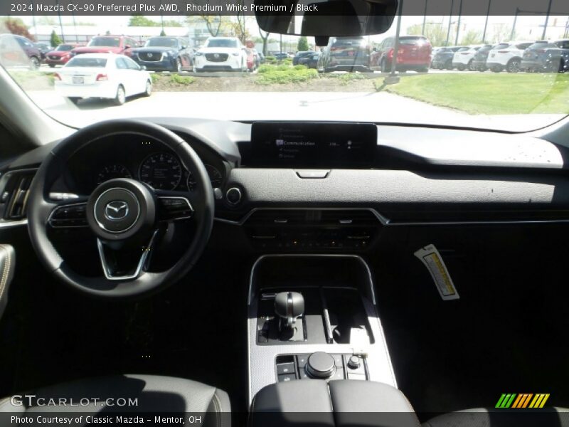 Rhodium White Premium / Black 2024 Mazda CX-90 Preferred Plus AWD