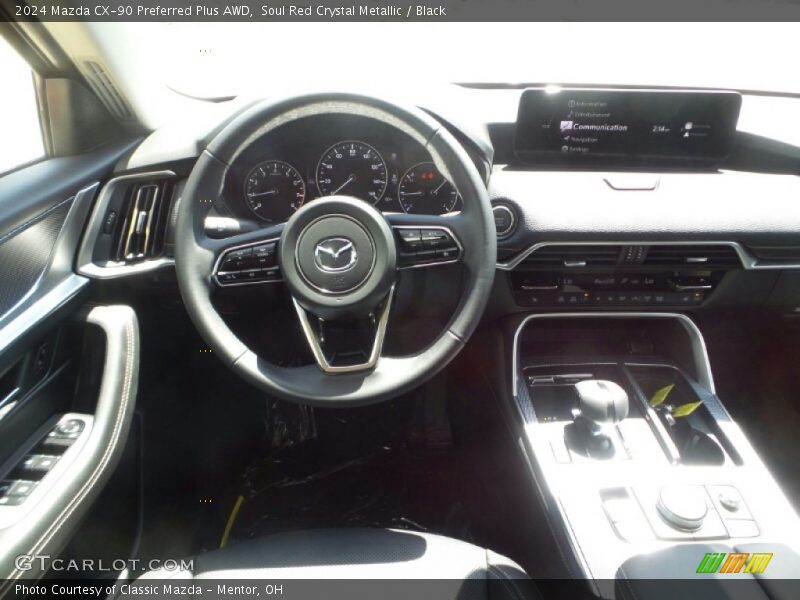Soul Red Crystal Metallic / Black 2024 Mazda CX-90 Preferred Plus AWD