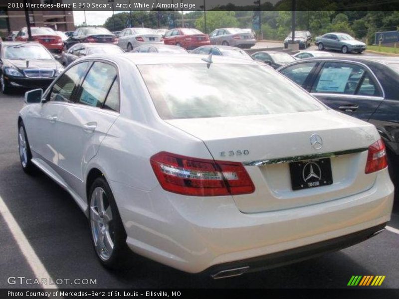 Arctic White / Almond Beige 2010 Mercedes-Benz E 350 Sedan