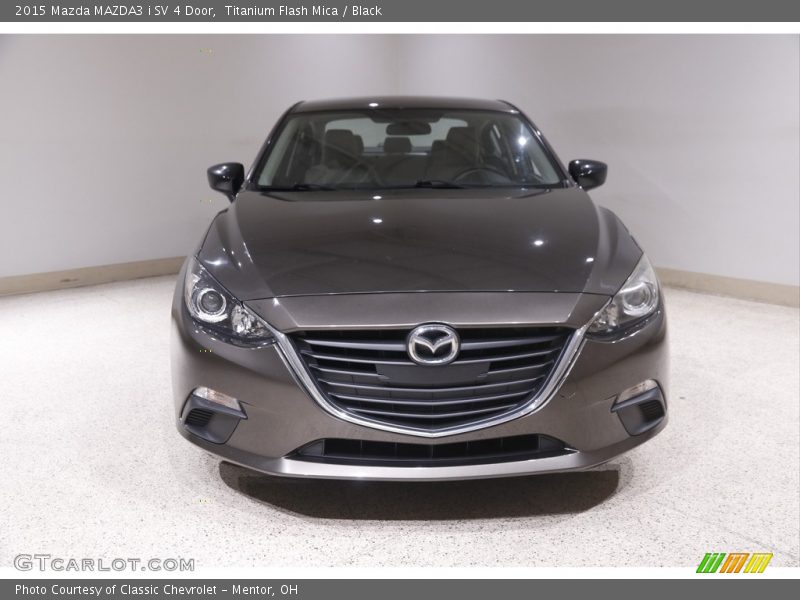 Titanium Flash Mica / Black 2015 Mazda MAZDA3 i SV 4 Door