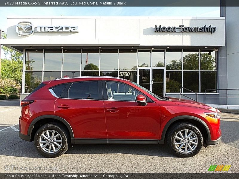 Soul Red Crystal Metallic / Black 2023 Mazda CX-5 S Preferred AWD