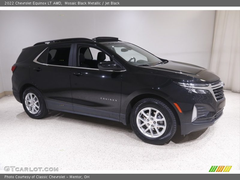 Mosaic Black Metallic / Jet Black 2022 Chevrolet Equinox LT AWD