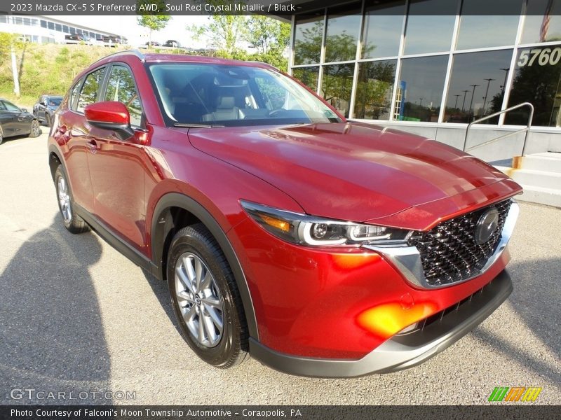 Soul Red Crystal Metallic / Black 2023 Mazda CX-5 S Preferred AWD