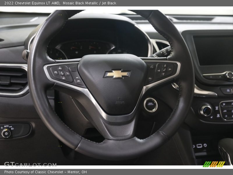 Mosaic Black Metallic / Jet Black 2022 Chevrolet Equinox LT AWD