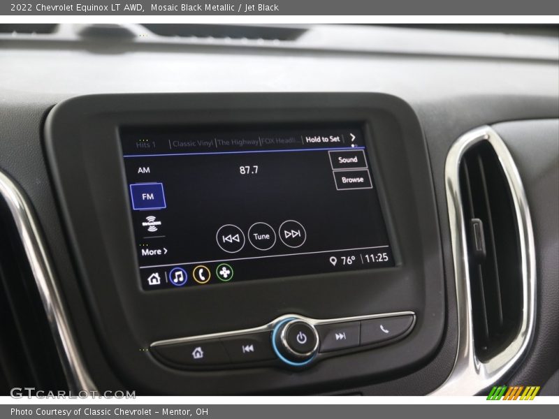 Mosaic Black Metallic / Jet Black 2022 Chevrolet Equinox LT AWD