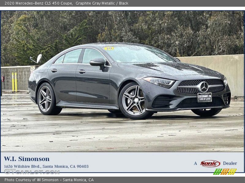 Graphite Gray Metallic / Black 2020 Mercedes-Benz CLS 450 Coupe
