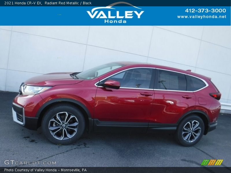 Radiant Red Metallic / Black 2021 Honda CR-V EX