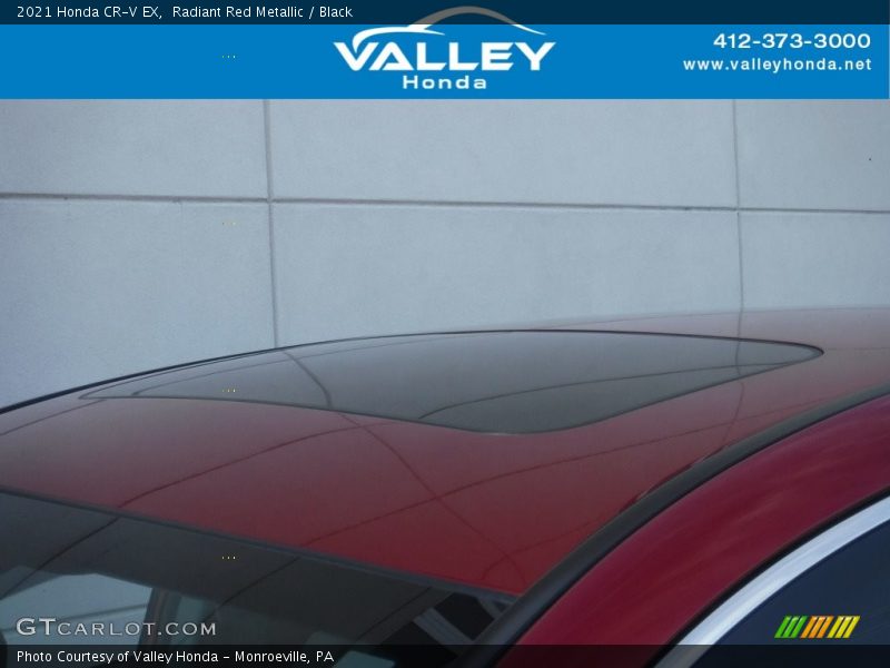 Radiant Red Metallic / Black 2021 Honda CR-V EX