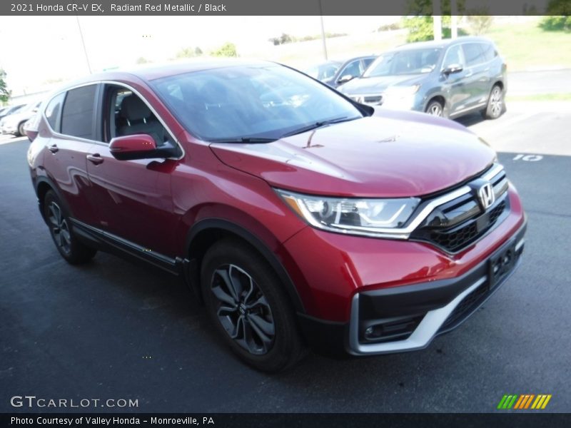Radiant Red Metallic / Black 2021 Honda CR-V EX