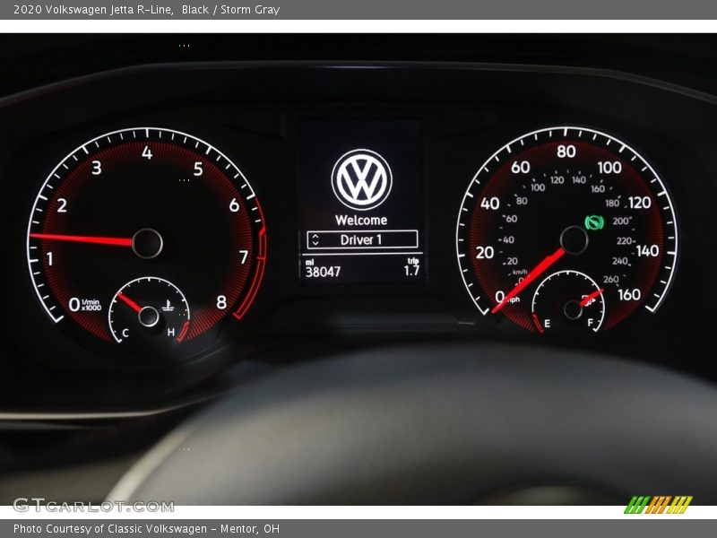 Black / Storm Gray 2020 Volkswagen Jetta R-Line