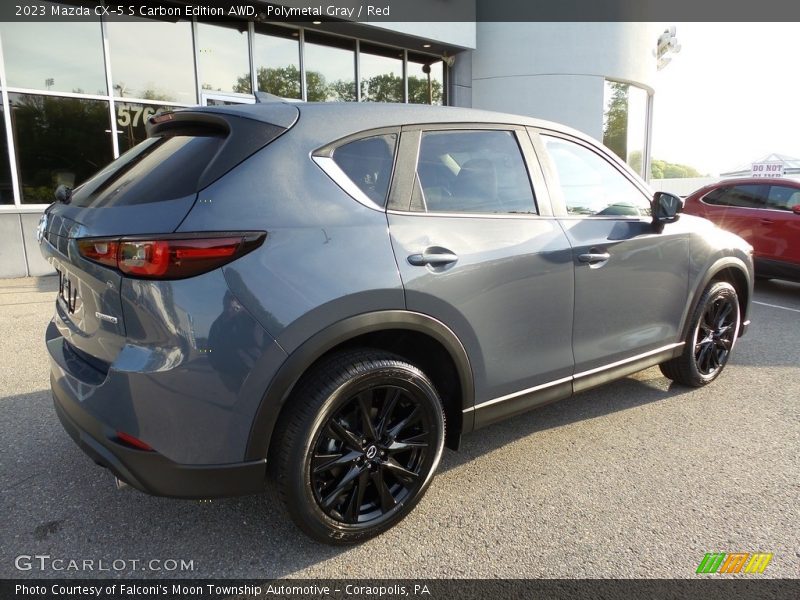 Polymetal Gray / Red 2023 Mazda CX-5 S Carbon Edition AWD