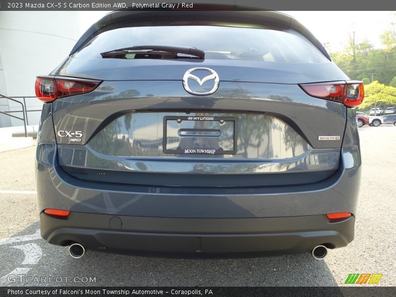 Polymetal Gray / Red 2023 Mazda CX-5 S Carbon Edition AWD