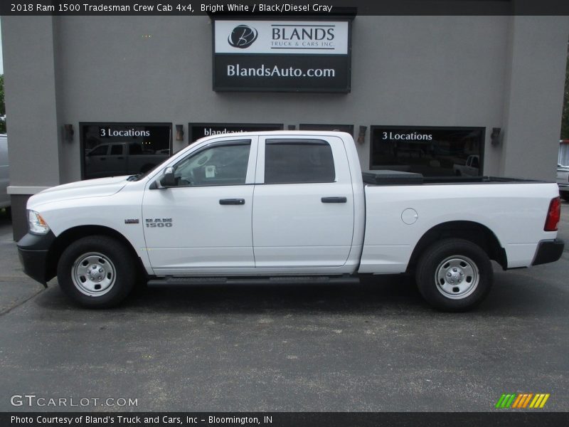 Bright White / Black/Diesel Gray 2018 Ram 1500 Tradesman Crew Cab 4x4