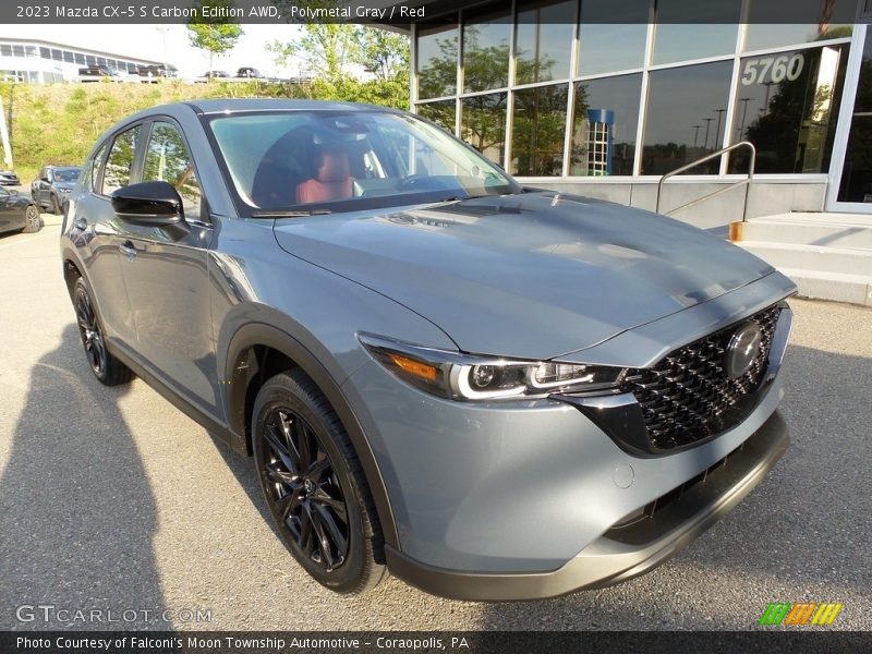 Polymetal Gray / Red 2023 Mazda CX-5 S Carbon Edition AWD