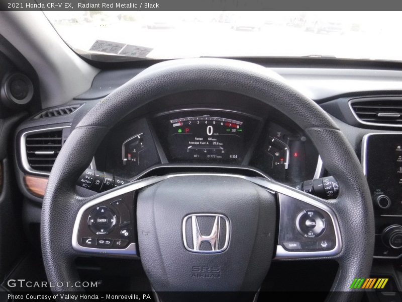 Radiant Red Metallic / Black 2021 Honda CR-V EX