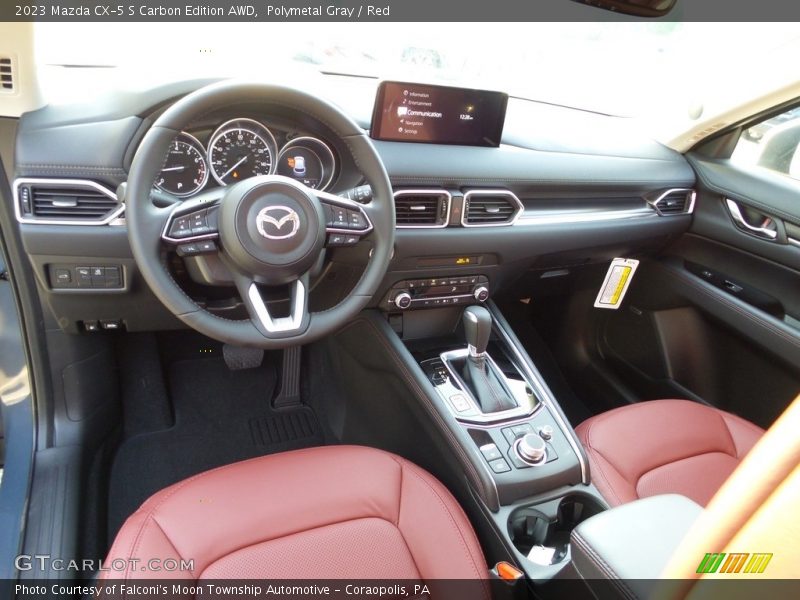 Polymetal Gray / Red 2023 Mazda CX-5 S Carbon Edition AWD