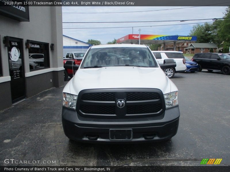 Bright White / Black/Diesel Gray 2018 Ram 1500 Tradesman Crew Cab 4x4