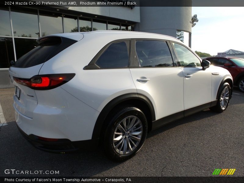 Rhodium White Premium / Black 2024 Mazda CX-90 Preferred Plus AWD
