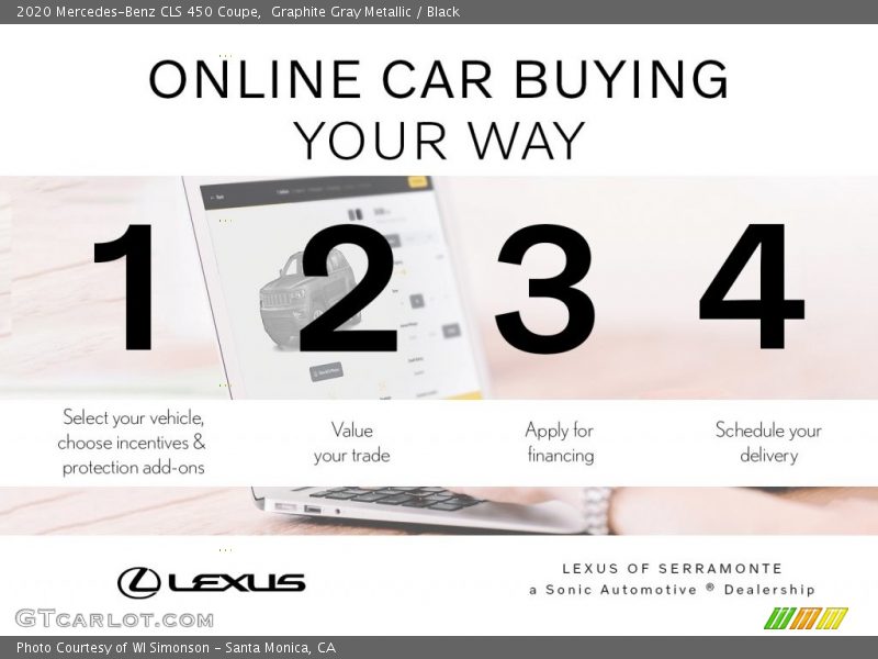 Graphite Gray Metallic / Black 2020 Mercedes-Benz CLS 450 Coupe