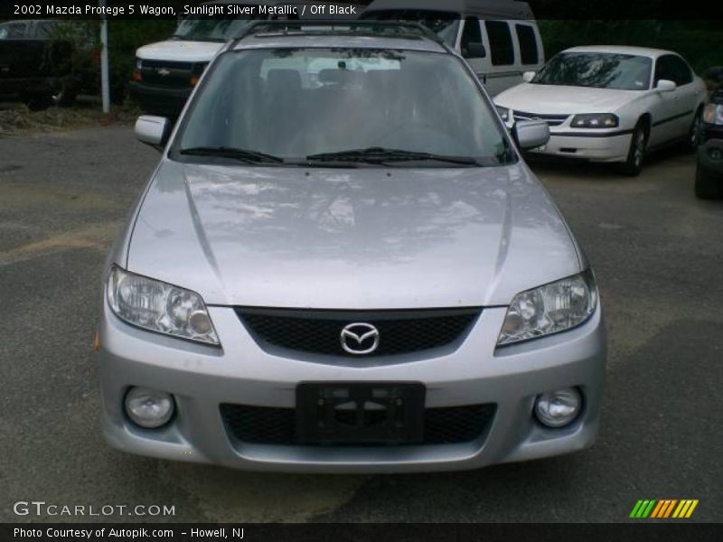 Sunlight Silver Metallic / Off Black 2002 Mazda Protege 5 Wagon