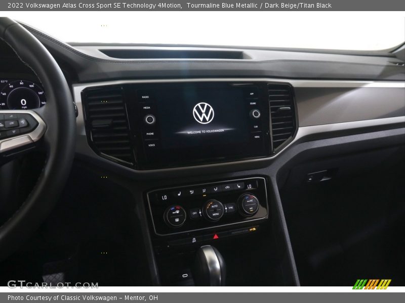Tourmaline Blue Metallic / Dark Beige/Titan Black 2022 Volkswagen Atlas Cross Sport SE Technology 4Motion