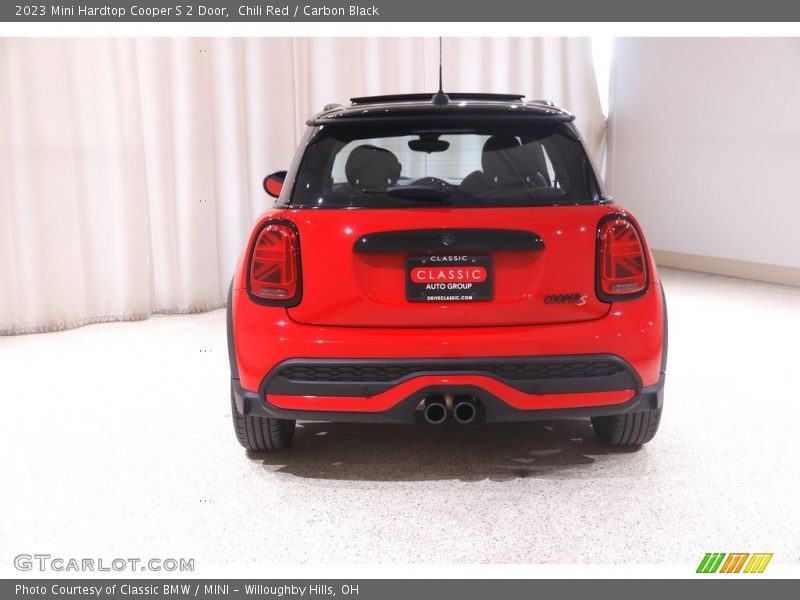 Chili Red / Carbon Black 2023 Mini Hardtop Cooper S 2 Door
