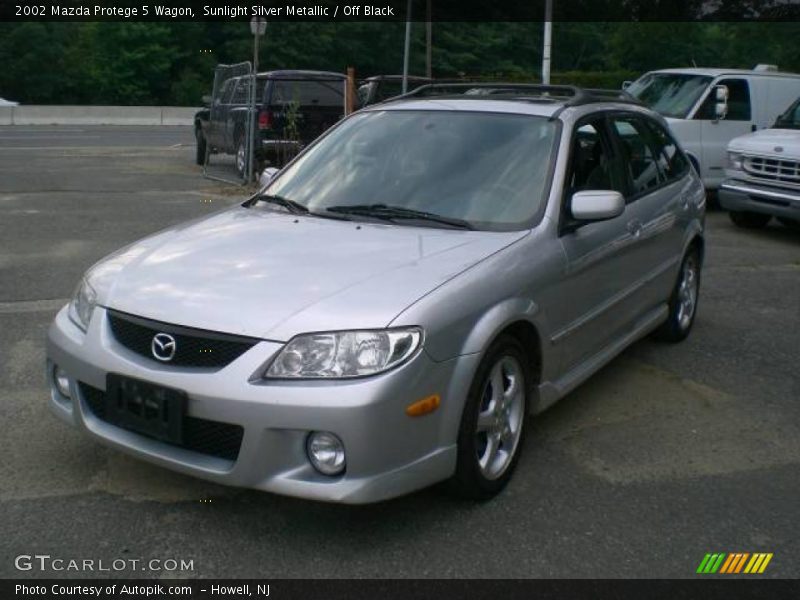 Sunlight Silver Metallic / Off Black 2002 Mazda Protege 5 Wagon