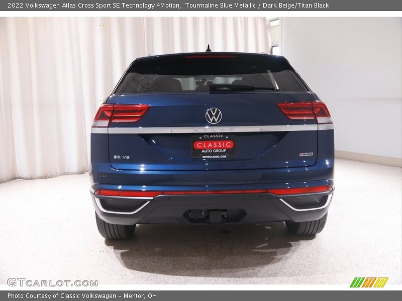 Tourmaline Blue Metallic / Dark Beige/Titan Black 2022 Volkswagen Atlas Cross Sport SE Technology 4Motion