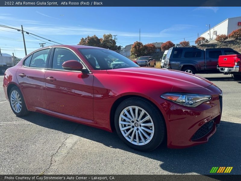 Alfa Rosso (Red) / Black 2022 Alfa Romeo Giulia Sprint
