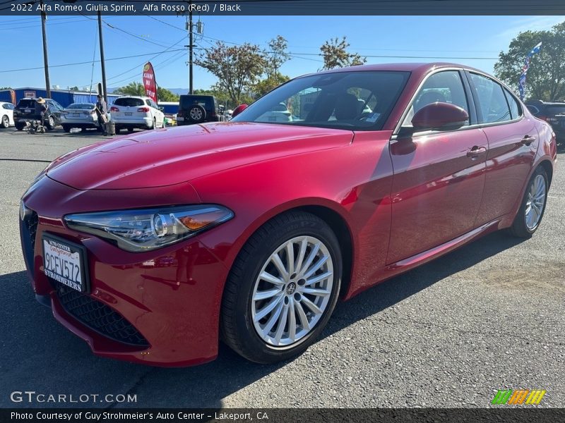 Alfa Rosso (Red) / Black 2022 Alfa Romeo Giulia Sprint