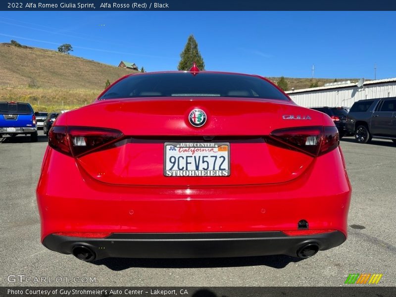 Alfa Rosso (Red) / Black 2022 Alfa Romeo Giulia Sprint