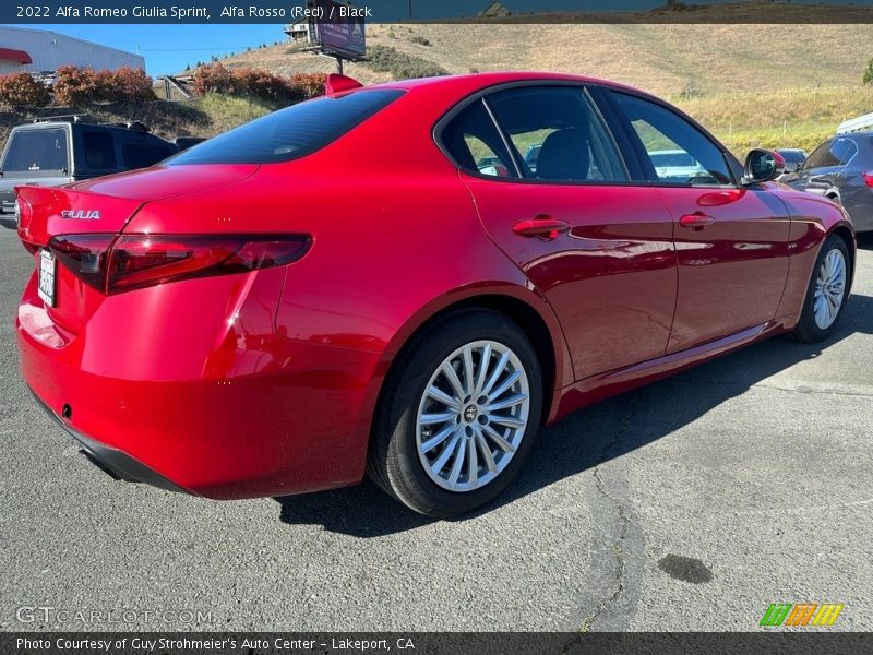 Alfa Rosso (Red) / Black 2022 Alfa Romeo Giulia Sprint
