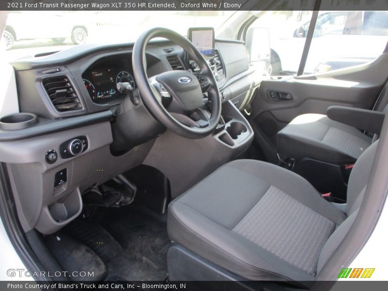 Oxford White / Ebony 2021 Ford Transit Passenger Wagon XLT 350 HR Extended