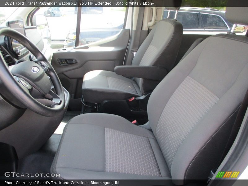 Oxford White / Ebony 2021 Ford Transit Passenger Wagon XLT 350 HR Extended
