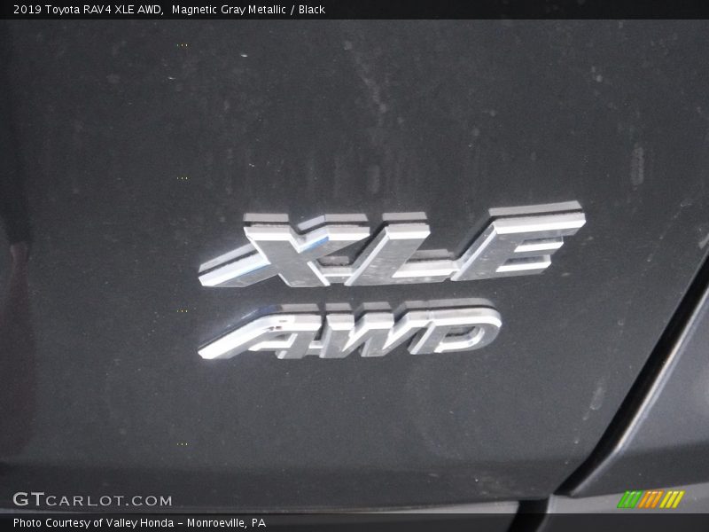 Magnetic Gray Metallic / Black 2019 Toyota RAV4 XLE AWD