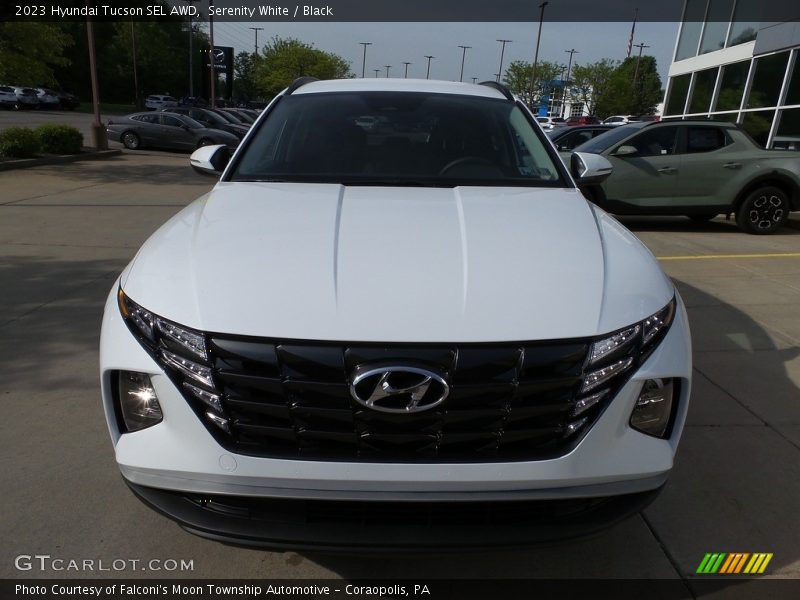 Serenity White / Black 2023 Hyundai Tucson SEL AWD