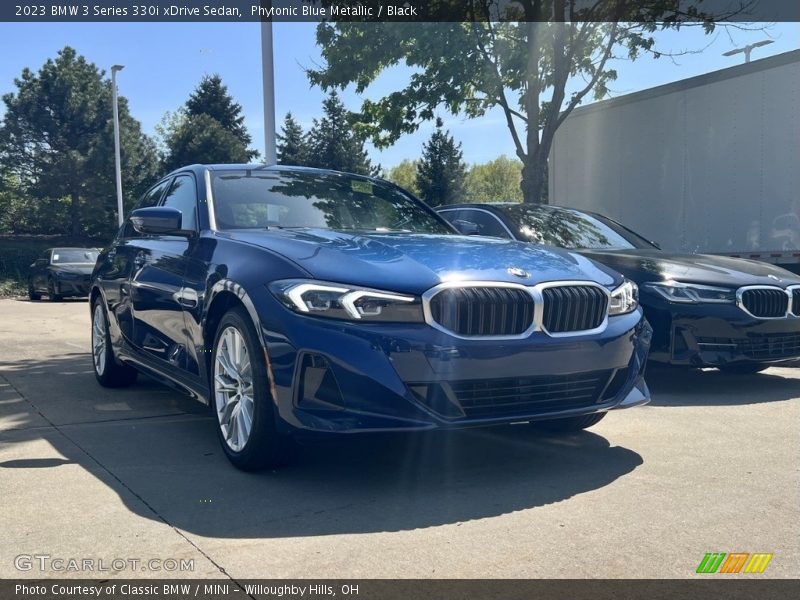 Phytonic Blue Metallic / Black 2023 BMW 3 Series 330i xDrive Sedan